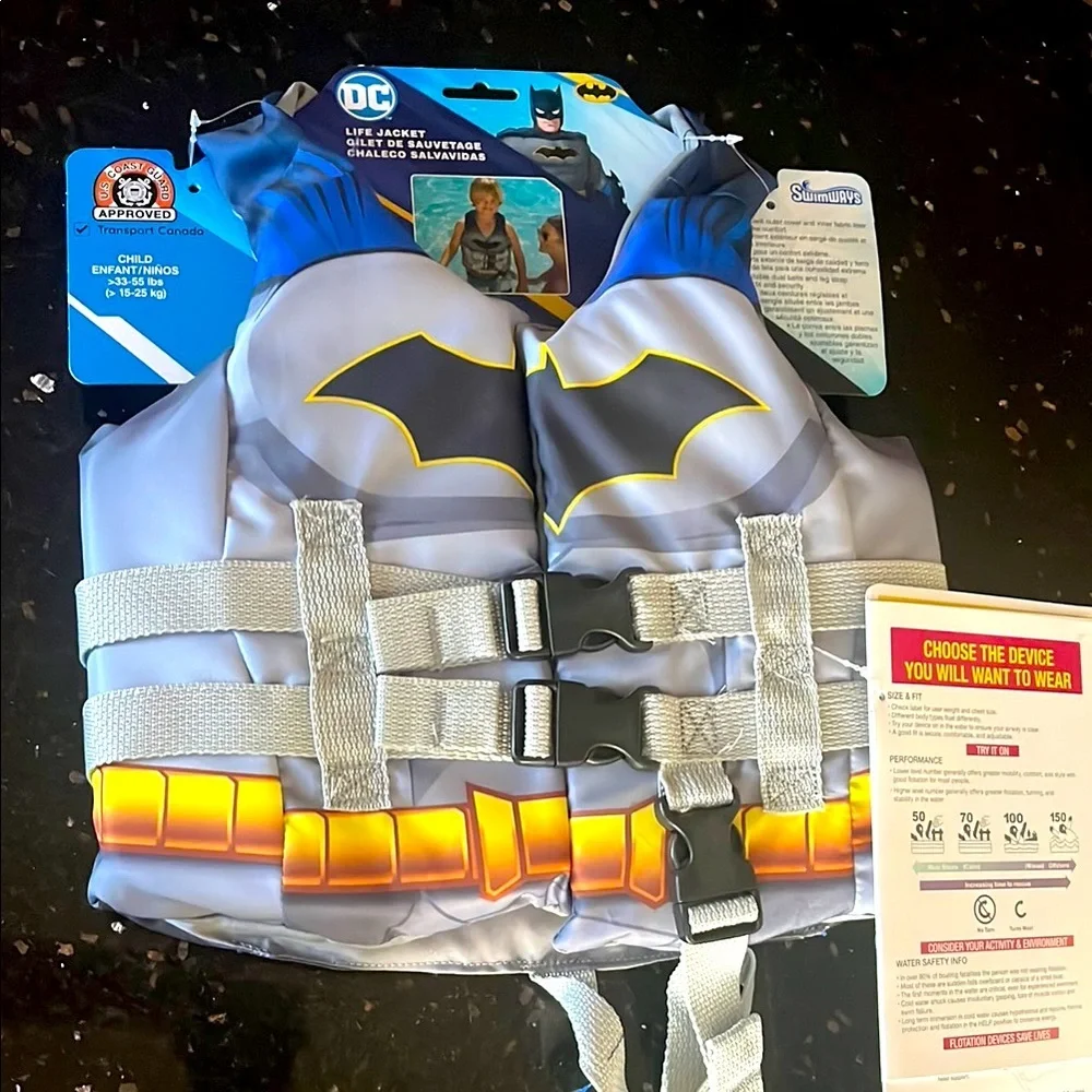 Swimways DC Batman Child’s Life Jacket/ Life Vest